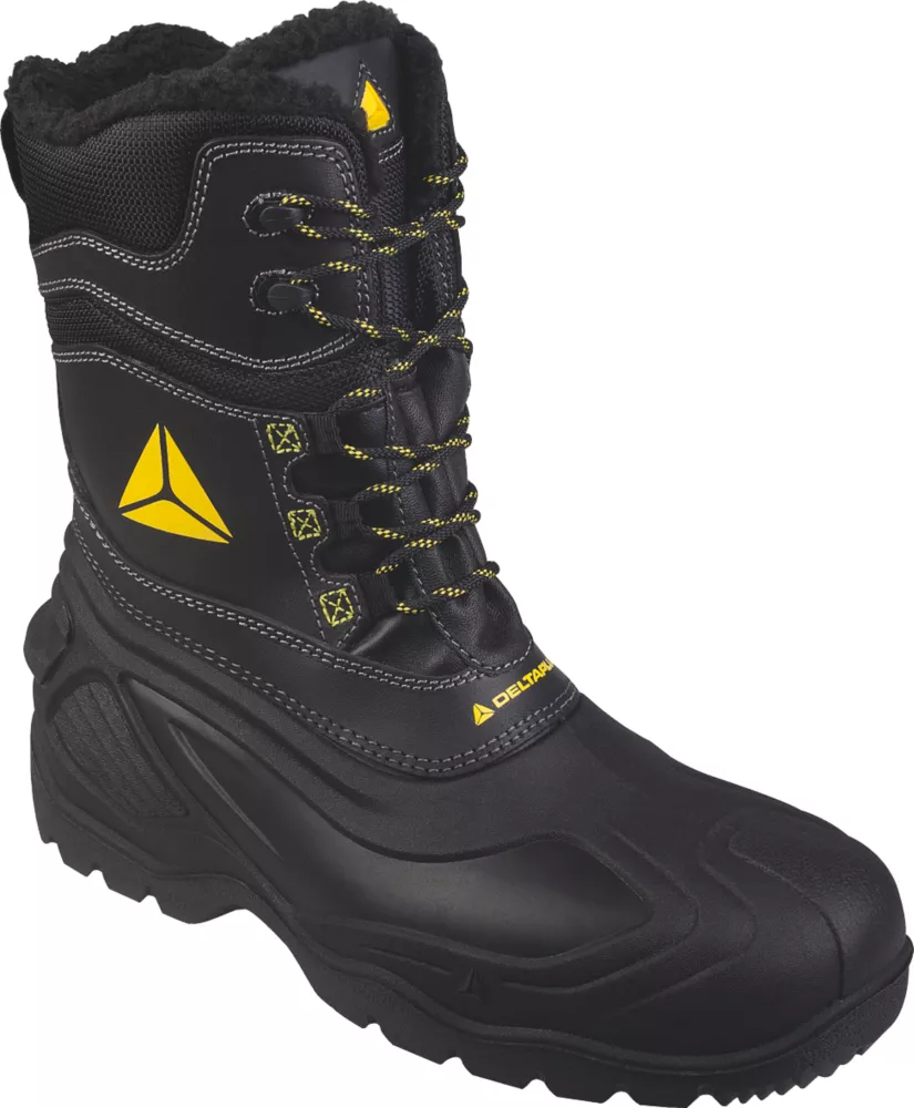 Chaussures De Sécurité Montantes Sans Métal Delta Plus Eskimo Noires / jaunes Pointure 43 3 Chaussures De Sécurité Montantes Sans Métal Delta Plus Eskimo Noires / jaunes Pointure 43