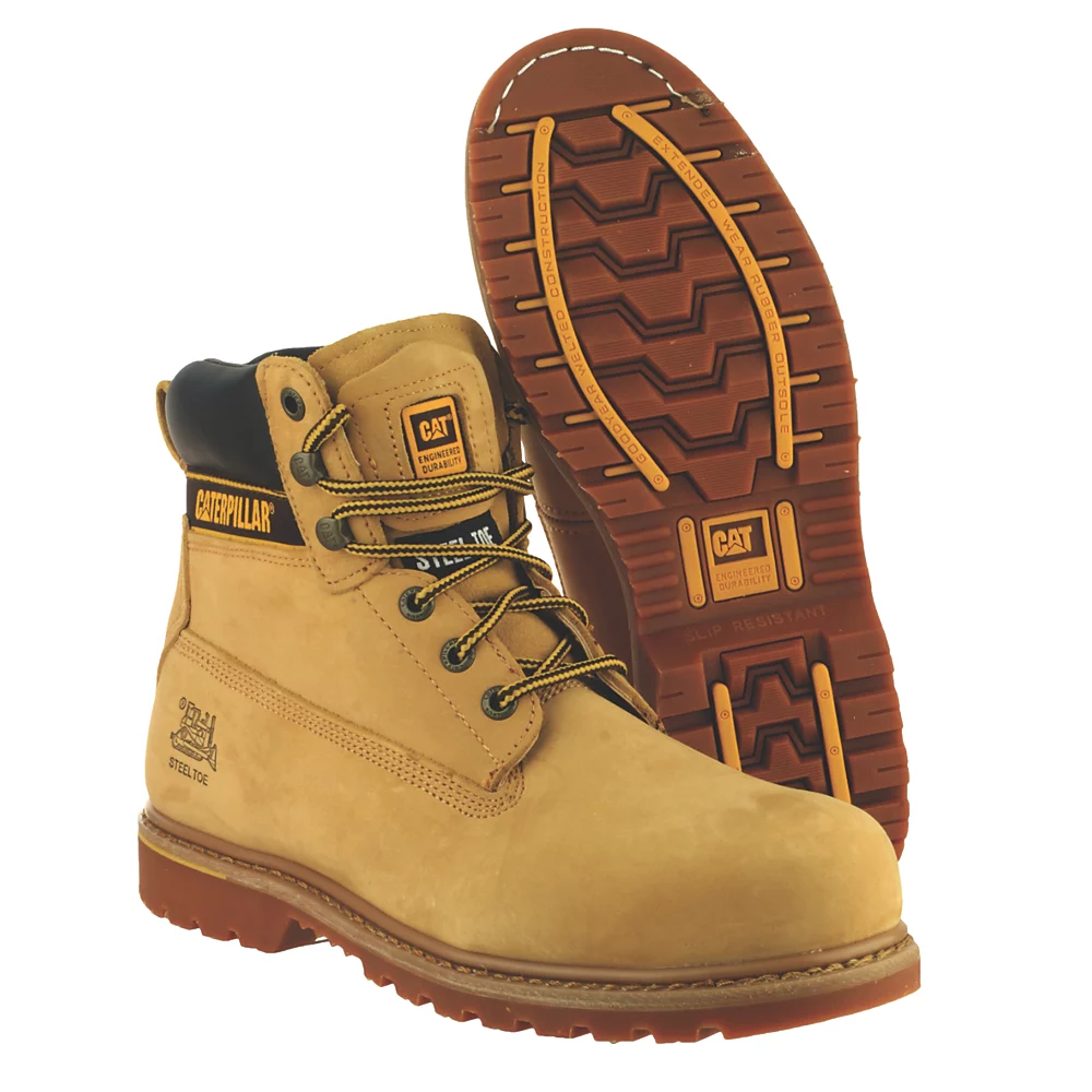 Chaussures De Sécurité CAT Holton S3 Miel Taille 45 4 Chaussures De Sécurité CAT Holton S3 Miel Taille 45 – Image 2