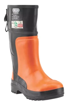 Bottes En Caoutchouc De Sécurité Pour Le Tronçonnage Oregon Yukon Orange / noires Pointure 45