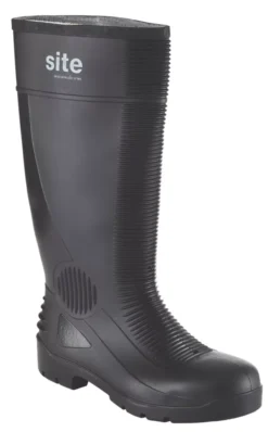 Bottes En Caoutchouc De Sécurité Site Trench Noires Taille 45