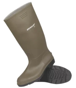 Bottes En Caoutchouc Sans Métal Non Sécuritaires Dunlop Pricemaster Vertes Pointure 43
