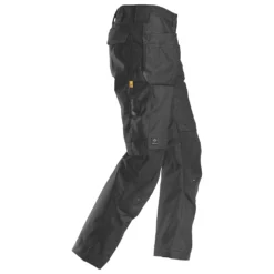 Pantalon En Canvas+ Extensible Snickers AllroundWork Noir, Tour De Taille 38", Longueur De Jambe 32", 1 paire -Magasin De Vêtements De Travail Élégant ae235 2238