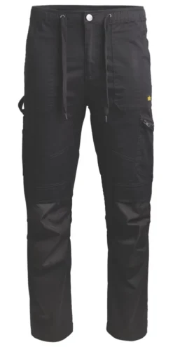 Pantalon De Travail Multi-poches Site Tesem Noir, Tour De Taille 40" Et Longueur De Jambe 32"