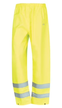 Surpantalon Haute Visibilité à Taille élastique Site Huske Jaune Taille XL, Tour De Taille 27", Longueur De Jambe 45"