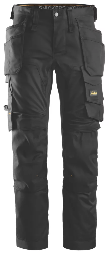 Pantalon Extensible Snickers AllroundWork Noir, Tour De Taille 33", Longueur De Jambe 32", 1 paire 3 Pantalon Extensible Snickers AllroundWork Noir, Tour De Taille 33", Longueur De Jambe 32", 1 paire