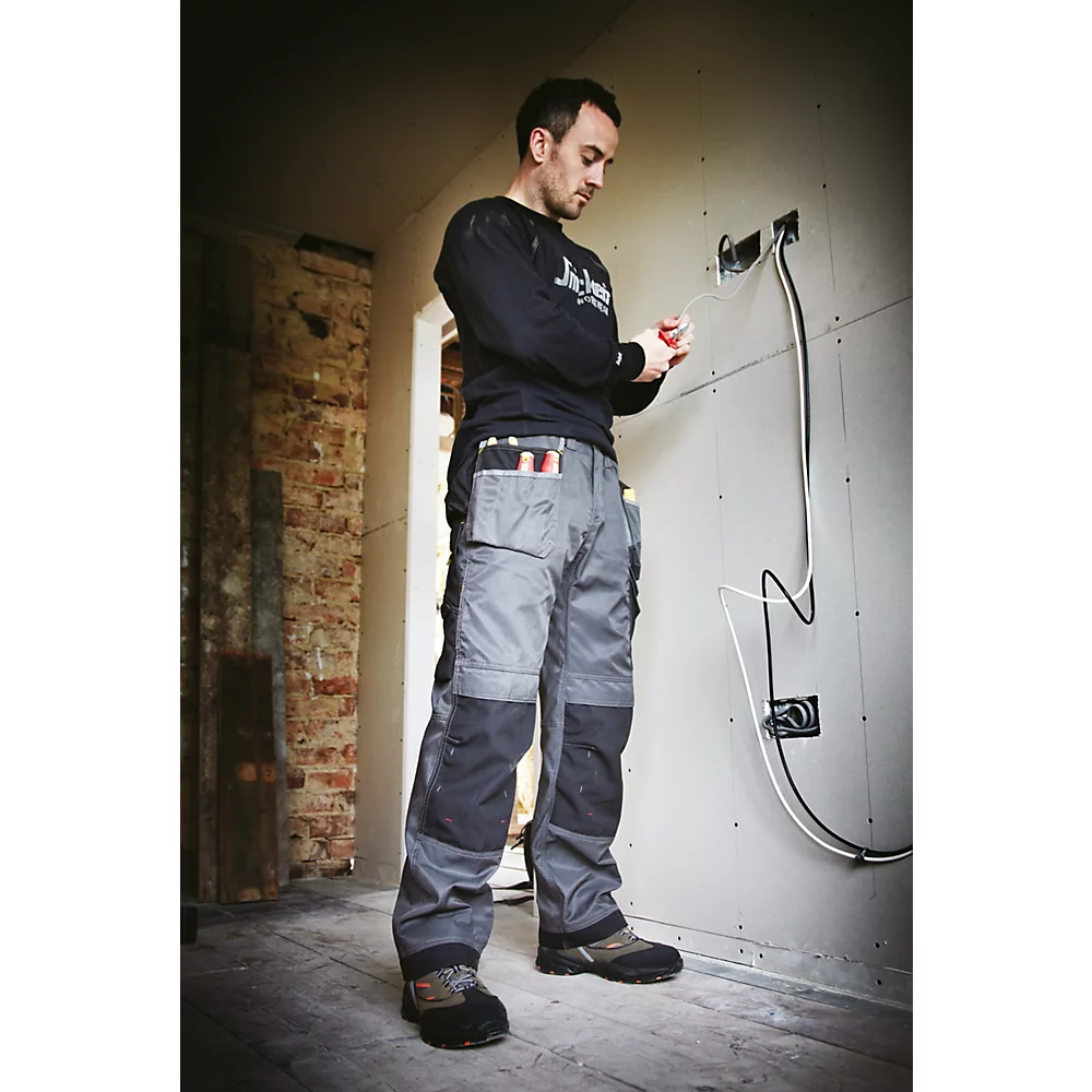 Pantalon à Poches étui Snickers DuraTwill 3212 Gris / Noir, Tour De Taille 31" Et Longueur De Jambe 30" 7 Pantalon à Poches étui Snickers DuraTwill 3212 Gris / Noir, Tour De Taille 31" Et Longueur De Jambe 30" – Image 5