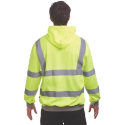 Sweat à Capuche Haute Visibilité Site HVIS50 Jaune Taille L, Tour De Poitrine 52" -Magasin De Vêtements De Travail Élégant ae235 2367