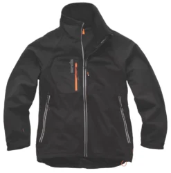 Veste De Travail Scruffs Trade Flex Noire, Taille L, Tour De Poitrine 44"