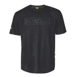 Tee-shirt 3D à Manches Courtes DeWalt Noir Taille XL Tour De Poitrine 45-47"