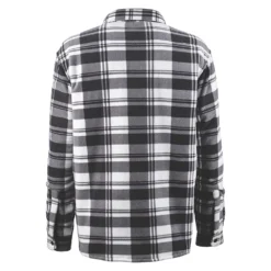 Chemise Rembourrée à Carreaux Scruffs Noire/blanche/grise, Tour De Col 21", Tour De Poitrine 44" -Magasin De Vêtements De Travail Élégant ae235 2464