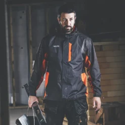 Blouson De Travail Scruffs Graphite/orange Taille XL, Tour De Poitrine 48" -Magasin De Vêtements De Travail Élégant ae235 2473