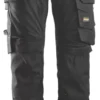 Pantalon Extensible Snickers AllroundWork Noir, Tour De Taille 31", Longueur De Jambe 32", 1 paire
