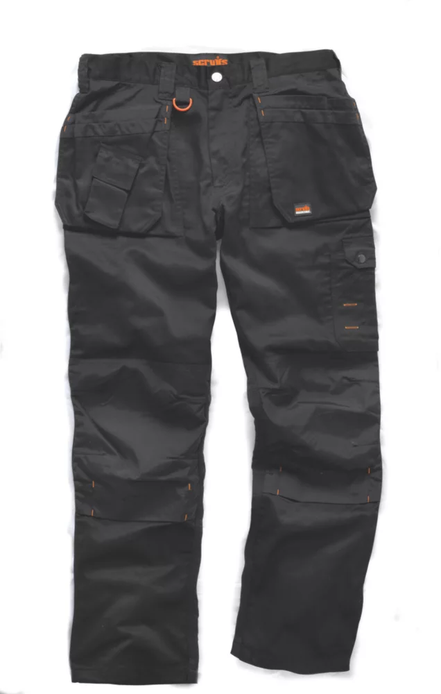 Pantalon De Travail Scruffs Noir, Tour De Taille 36" Et Longueur De Jambe 33" 3 Pantalon De Travail Scruffs Noir, Tour De Taille 36" Et Longueur De Jambe 33"