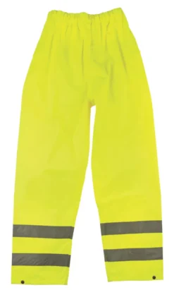 Pantalon Réfléchissant Haute Visibilité à Taille élastique Jaune Taille L, Tour De Taille 26-46" Et Longueur De Jambe 30"