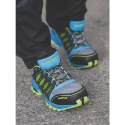 Baskets De Sécurité Goodyear GYSHU1503 Noires / bleues Pointure 44 -Magasin De Vêtements De Travail Élégant ae235 263