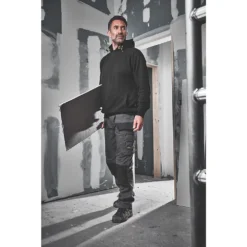 Pantalon De Travail Site Jackal Gris / Noir, Tour De Taille 38" Et Longueur De Jambe 30" -Magasin De Vêtements De Travail Élégant ae235 2640