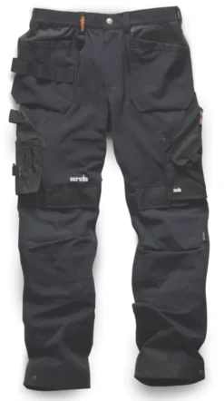 Pantalon De Travail Scruffs Pro Flex Plus Noir Tour De Taille 30" Longueur 30"