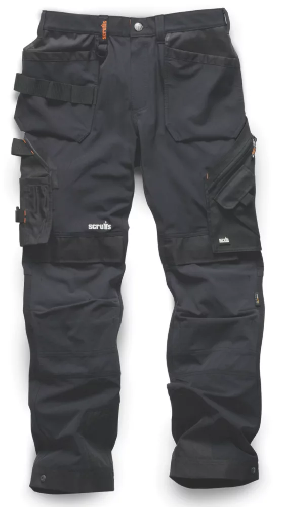 Pantalon De Travail Scruffs Pro Flex Plus Noir Tour De Taille 30" Longueur 30" 3 Pantalon De Travail Scruffs Pro Flex Plus Noir Tour De Taille 30" Longueur 30"
