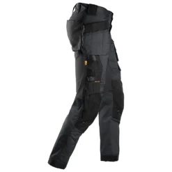 Pantalon Extensible Snickers AllroundWork Gris/noir, Tour De Taille 33", Longueur De Jambe 30", 1 paire -Magasin De Vêtements De Travail Élégant ae235 2737