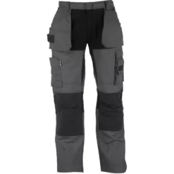 Pantalon Extensible Herock Spector Gris, Tour De Taille 38", Longueur De Jambe 32", 1 paire