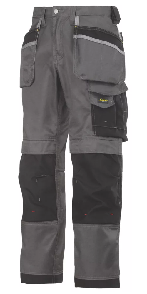 Pantalon à Poches étui Snickers DuraTwill 3212 Gris / Noir, Tour De Taille 33" Et Longueur De Jambe 32" 3 Pantalon à Poches étui Snickers DuraTwill 3212 Gris / Noir, Tour De Taille 33" Et Longueur De Jambe 32"