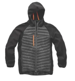 Veste De Travail Scruffs Trade Thermo Noire, Taille S, Tour De Poitrine 38"