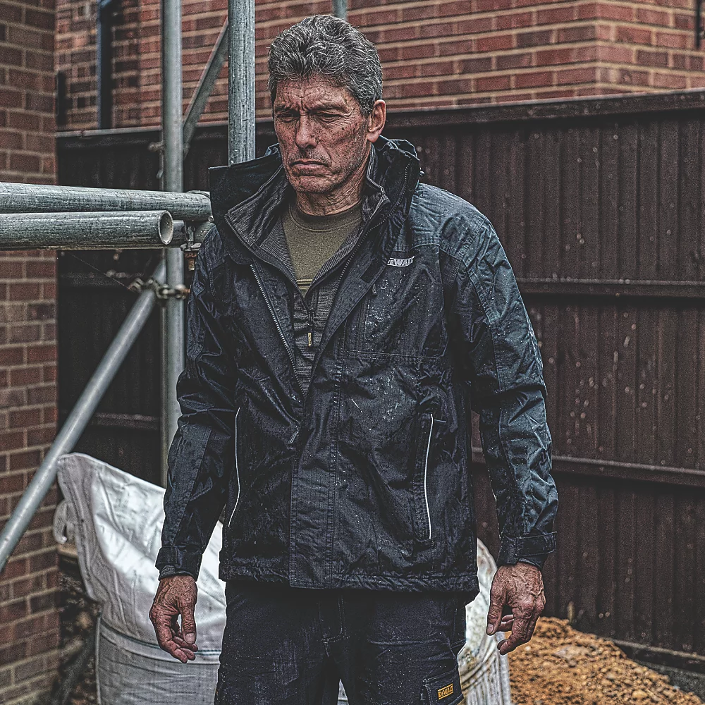 Veste Imperméable DeWalt Storm Noire / grise Taille M Tour De Poitrine 39-41" 8 Veste Imperméable DeWalt Storm Noire / grise Taille M Tour De Poitrine 39-41" – Image 6