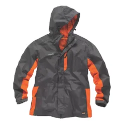 Blouson De Travail Scruffs Graphite/orange Taille XXL, Tour De Poitrine 50"