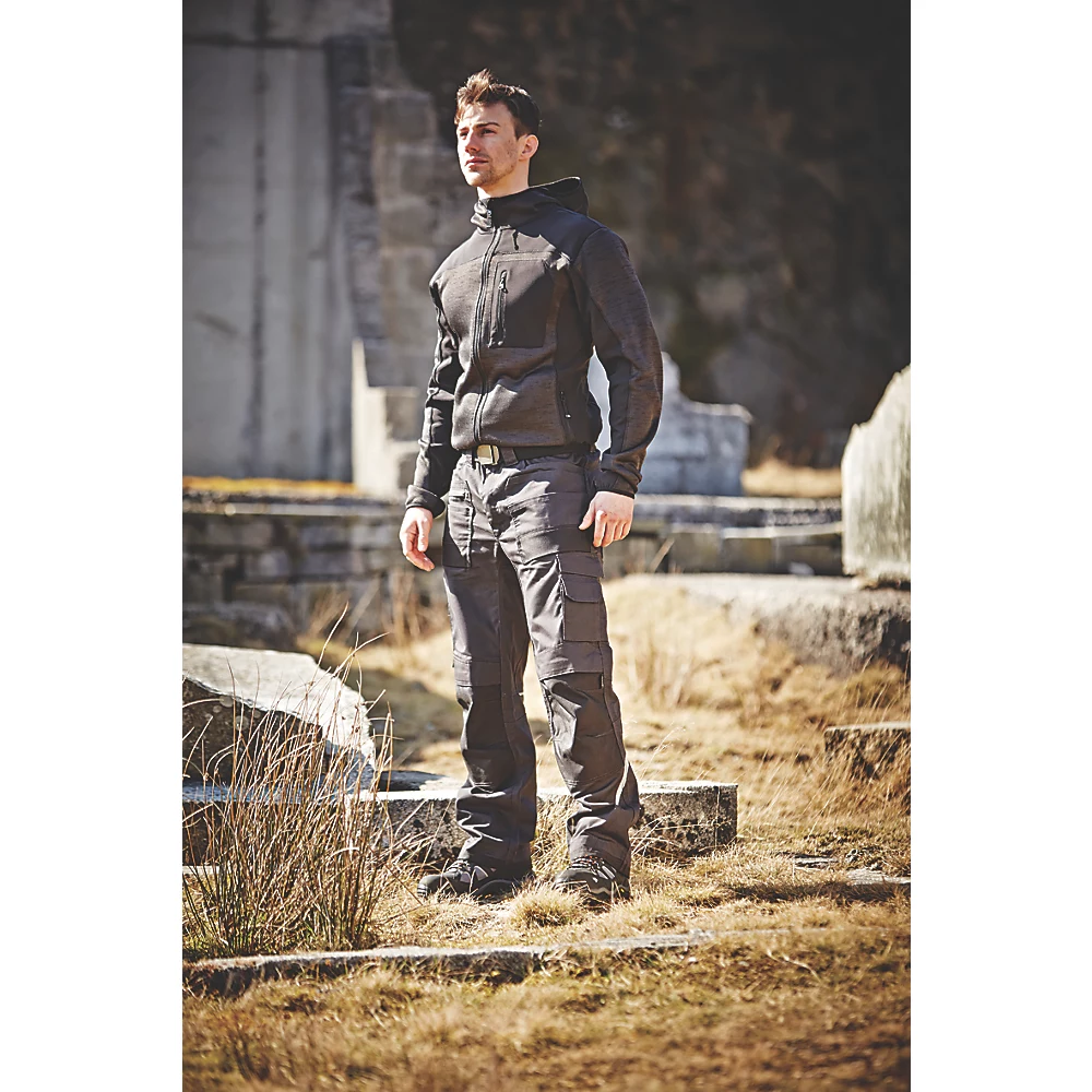 Sweat à Capuche Tricoté Softshell Site Rowan Gris Foncé / Noir Taille XL, Tour De Poitrine 42-44" 4 Sweat à Capuche Tricoté Softshell Site Rowan Gris Foncé / Noir Taille XL, Tour De Poitrine 42-44" – Image 2