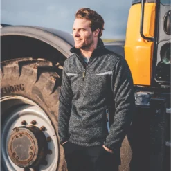 Pull En Maille Avec Bandes Haute Visibilité JCB Elmhurst Gris Chiné, Taille XL, Tour De Poitrine 50" 8 Pull En Maille Avec Bandes Haute Visibilité JCB Elmhurst Gris Chiné, Taille XL, Tour De Poitrine 50" -Magasin De Vêtements De Travail Élégant ae235 3076