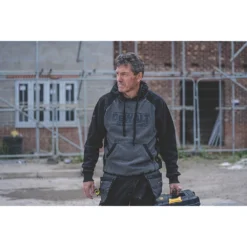 Sweat à Capuche DeWalt Stratford Noir / gris Taille XL Tour De Poitrine 45-47" -Magasin De Vêtements De Travail Élégant ae235 3103