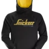 Sweat à Capuche Avec Logo Snickers Noir/jaune Taille M, Tour De Poitrine 39" -Magasin De Vêtements De Travail Élégant ae235 3120