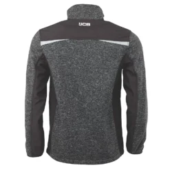 Pull En Maille Avec Bandes Haute Visibilité JCB Elmhurst Gris Chiné, Taille L, Tour De Poitrine 46" -Magasin De Vêtements De Travail Élégant ae235 3155
