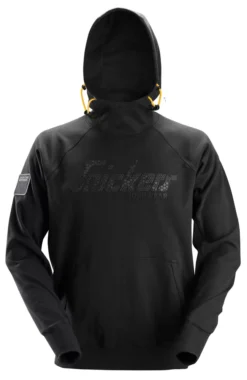 Sweat à Capuche Avec Logo Snickers Noir Taille M, Tour De Poitrine 39"