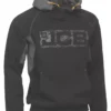 Sweat à Capuche JCB Horton Noir/gris, Taille XL, Tour De Poitrine 48-46" -Magasin De Vêtements De Travail Élégant ae235 3237