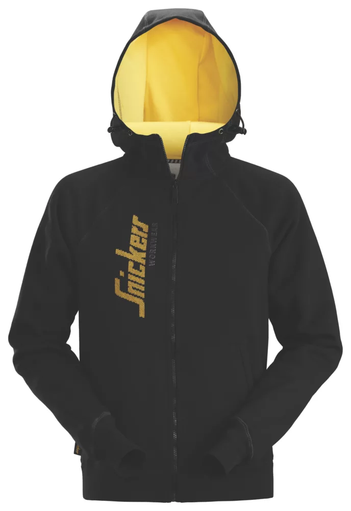 Sweat à Capuche Avec Logo Snickers Noir/jaune Taille XXXL, Tour De Poitrine 58" 3 Sweat à Capuche Avec Logo Snickers Noir/jaune Taille XXXL, Tour De Poitrine 58"