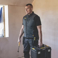 Gilet DeWalt Riverton Anthracite / noir Taille L Tour De Poitrine 42-44" -Magasin De Vêtements De Travail Élégant ae235 3311