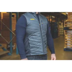 Gilet DeWalt Riverton Anthracite / noir Taille L Tour De Poitrine 42-44" -Magasin De Vêtements De Travail Élégant ae235 3313