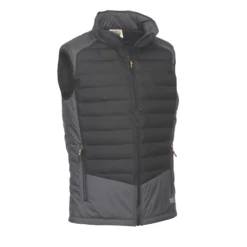 Gilet JCB D+23 Gris/noir, Taille XL, Tour De Poitrine 46"