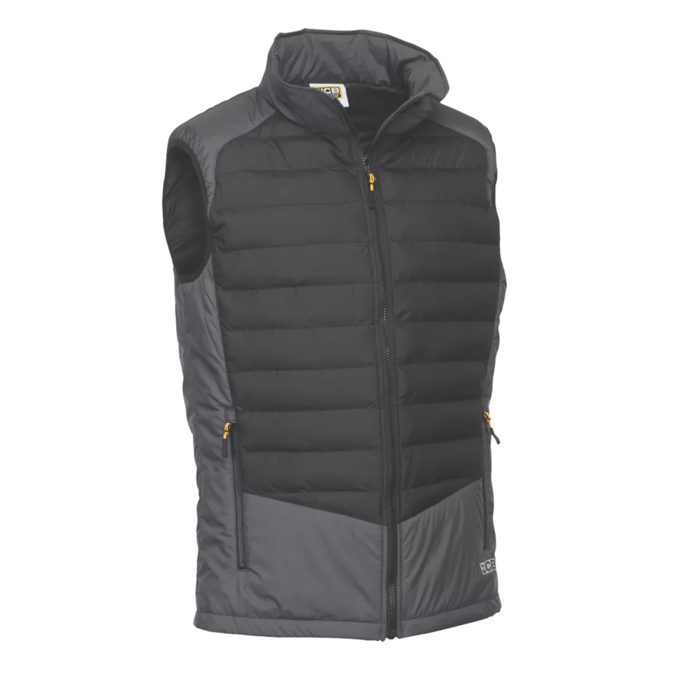 Gilet JCB D+23 Gris/noir, Taille XL, Tour De Poitrine 46" 3 Gilet JCB D+23 Gris/noir, Taille XL, Tour De Poitrine 46"