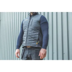 Gilet DeWalt Riverton Anthracite / noir Taille M Tour De Poitrine 39-40" -Magasin De Vêtements De Travail Élégant ae235 3320