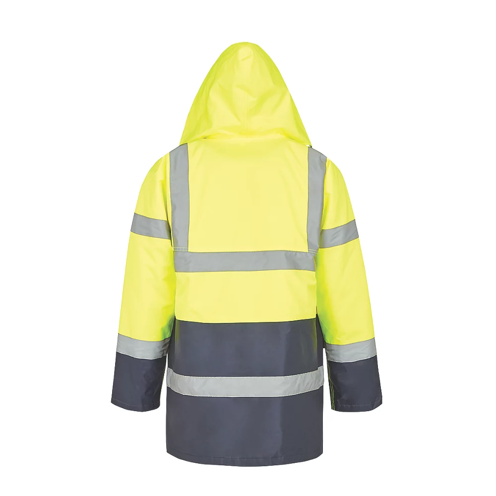 Blouson Haute Visibilité Site Shackley Jaune/bleu Marine Taille XXL, Tour De Poitrine 60" 5 Blouson Haute Visibilité Site Shackley Jaune/bleu Marine Taille XXL, Tour De Poitrine 60" – Image 3