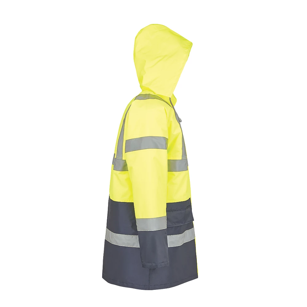 Blouson Haute Visibilité Site Shackley Jaune/bleu Marine Taille M, Tour De Poitrine 51" 6 Blouson Haute Visibilité Site Shackley Jaune/bleu Marine Taille M, Tour De Poitrine 51" – Image 4