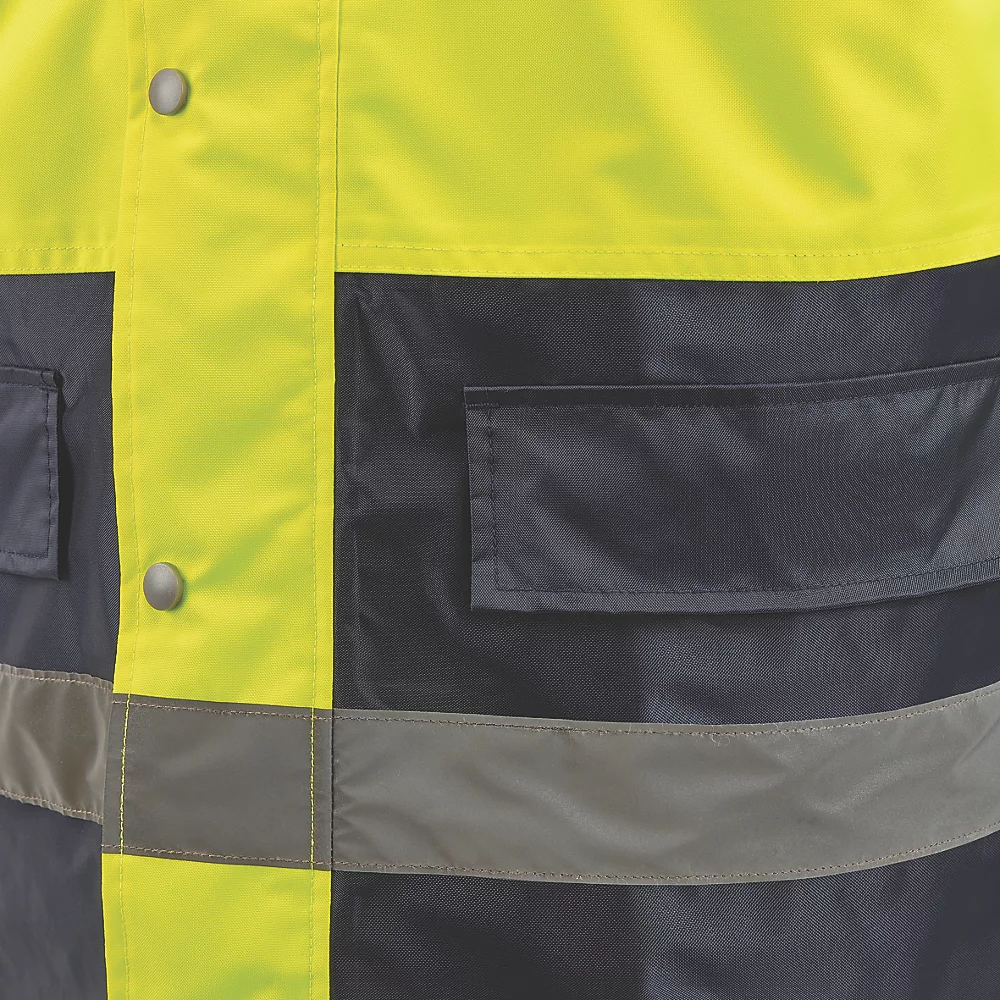 Blouson Haute Visibilité Site Shackley Jaune/bleu Marine Taille M, Tour De Poitrine 51" 10 Blouson Haute Visibilité Site Shackley Jaune/bleu Marine Taille M, Tour De Poitrine 51" – Image 8