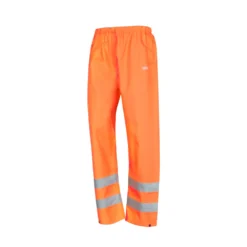 Surpantalon Haute Visibilité à Taille élastique Site Huske Orange Taille L, Tour De Taille 26", Longueur De Jambe 44"