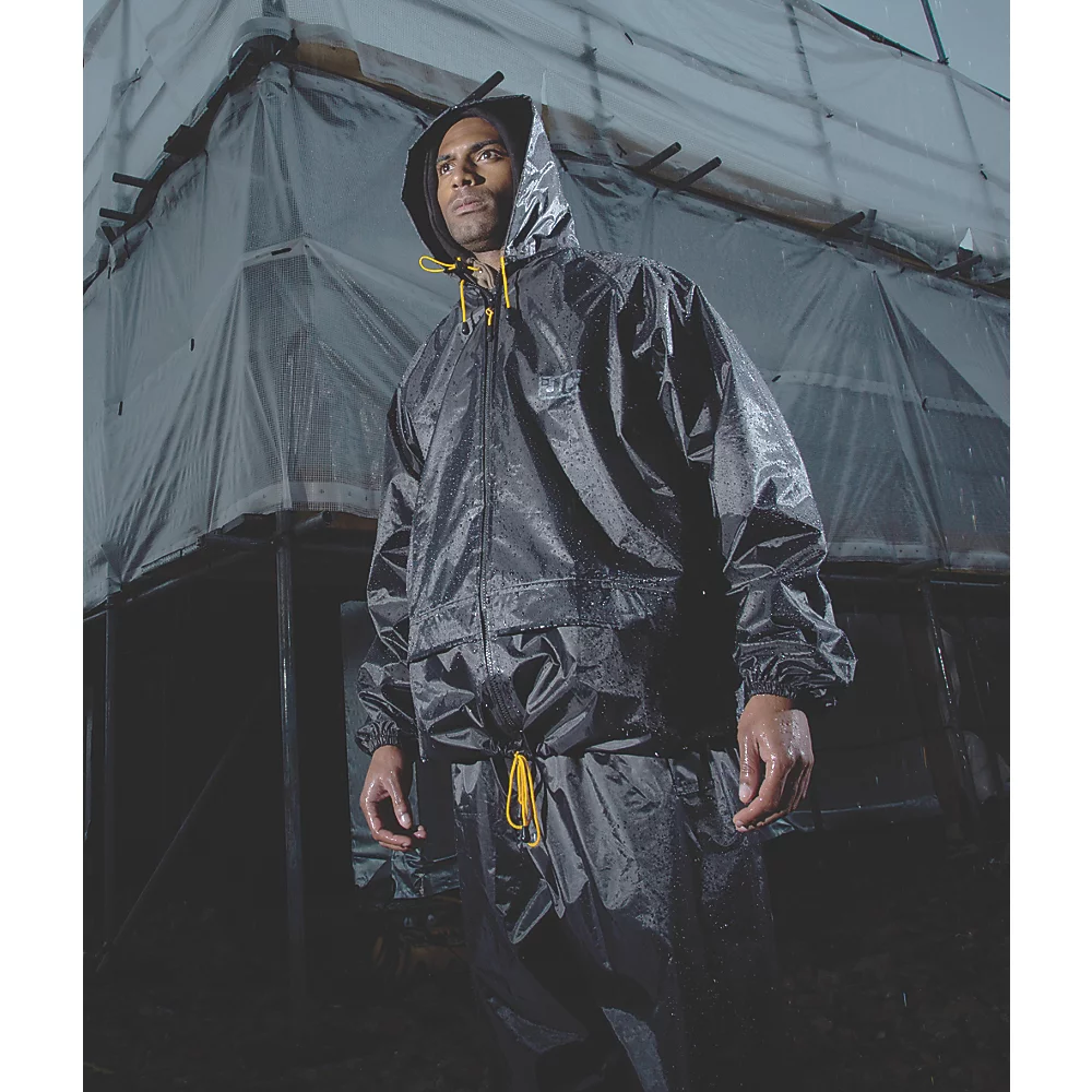 Combinaison Imperméable JCB Essential Noire Taille L Tour De Poitrine 46-44" 4 Combinaison Imperméable JCB Essential Noire Taille L Tour De Poitrine 46-44" – Image 2