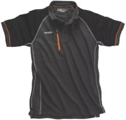 Polo Scruffs Trade Active Graphite Taille S, Tour De Poitrine 38"