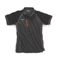 Polo Scruffs Trade Active Graphite Taille M, Tour De Poitrine 40"