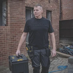 Tee-shirt 3D à Manches Courtes DeWalt Noir Taille M Tour De Poitrine 38-40" -Magasin De Vêtements De Travail Élégant ae235 3960