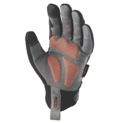 Gants De Travail Scruffs Trade Shock Impact Noir Et Gris Taille L